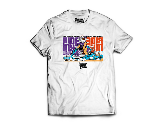 RIDE MY WAVE TEE / WHITE