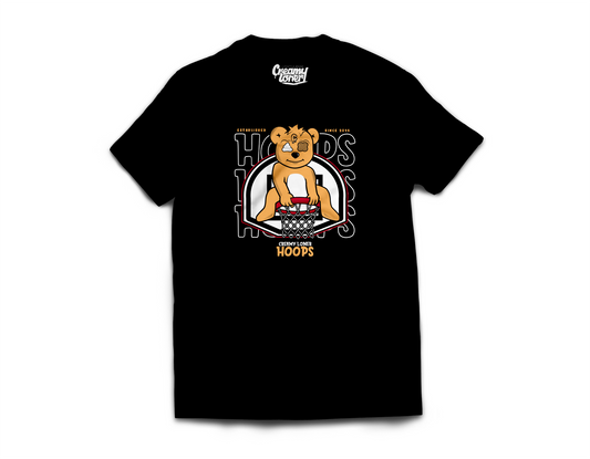HOOPS TEE/ BLACK