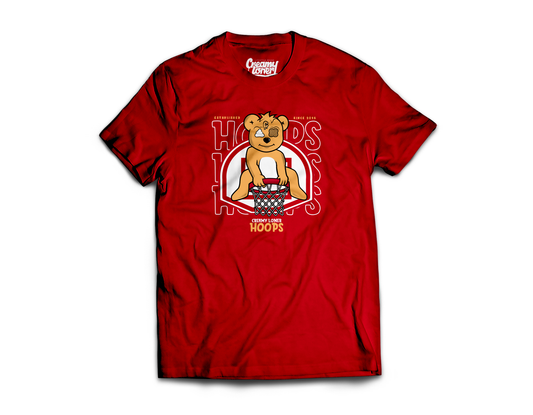 HOOPS TEE/ RED
